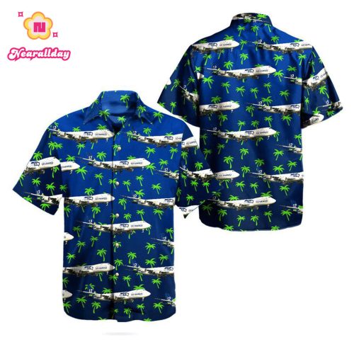 TNLT2911BC06 Seattle Seahawks Boeing 74783QF/SCD Hawaiian Shirt