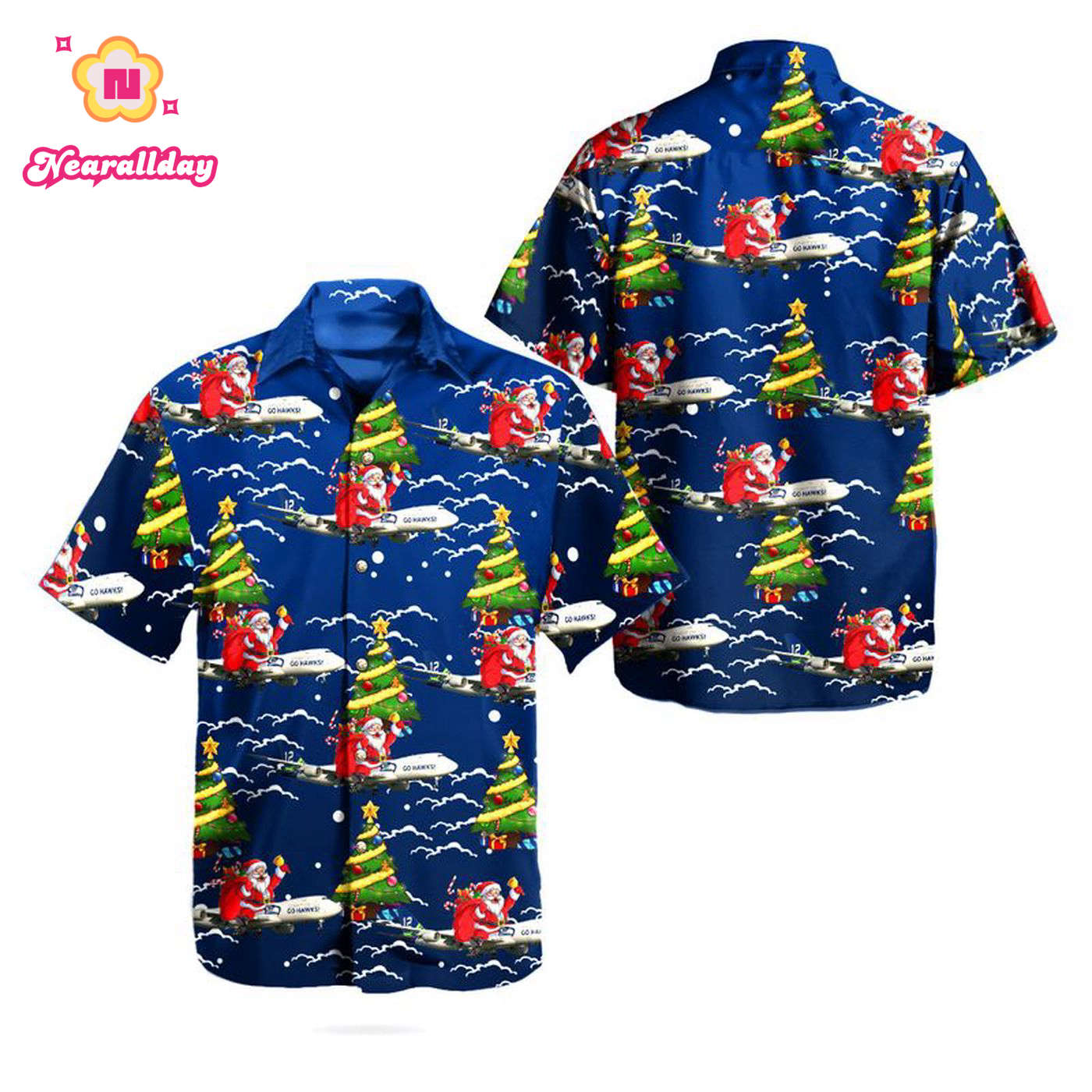 TNLT2911BC07 Santa Claus Seattle Seahawks Boeing 74783QF/SCD Hawaiian Shirt TNLT2911BC07 Santa Claus Seattle Seahawks Boeing 74783QF/SCD Hawaiian Shirt