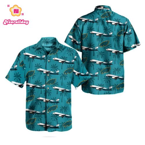 TNLT3011BC06 US Airways Airbus A319112 Philadelphia Eagles Livery Hawaiian Shirt