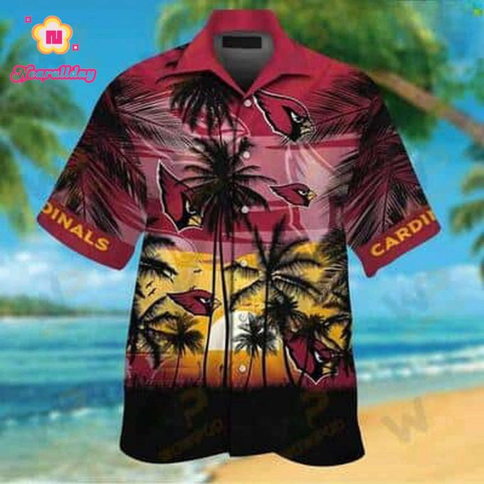 Vintage Aloha NFL Arizona Cardinals Hawaiian Shirt Beach Vacation Gift