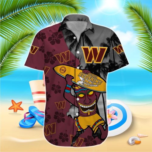 Washington Commanders NFL Printed Hawaiian Shirt Custom Gift