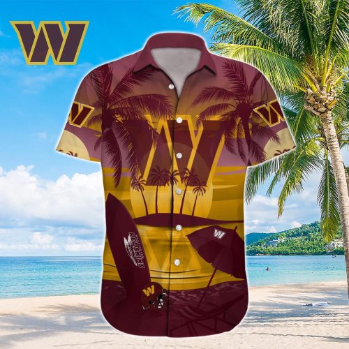 Washington Commanders NFL Printed Hawaiian Shirt Custom Gift