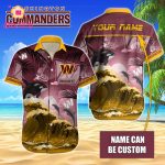 Washington Commanders NFL Printed Hawaiian Shirt Custom Gift