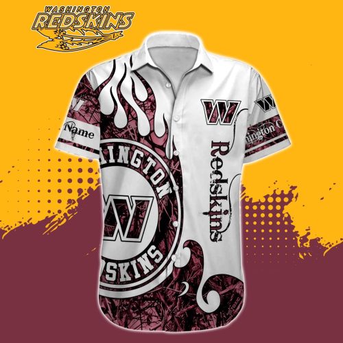 Washington Commanders NFL Printed Hawaiian Shirt Custom Gift