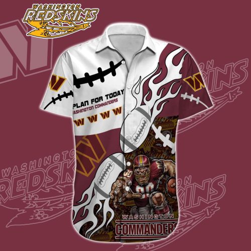 Washington Commanders NFL Printed Hawaiian Shirt Custom Gift