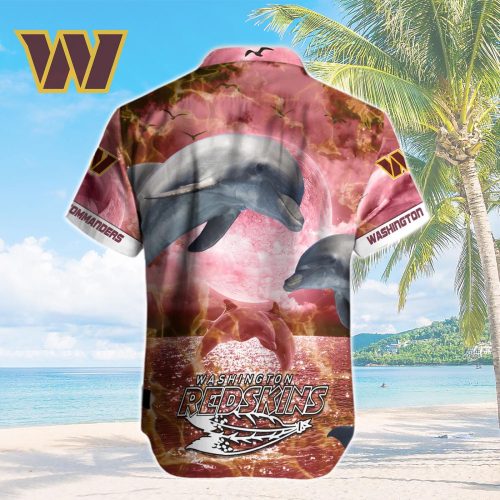 Washington Commanders NFL Printed Hawaiian Shirt Custom Gift