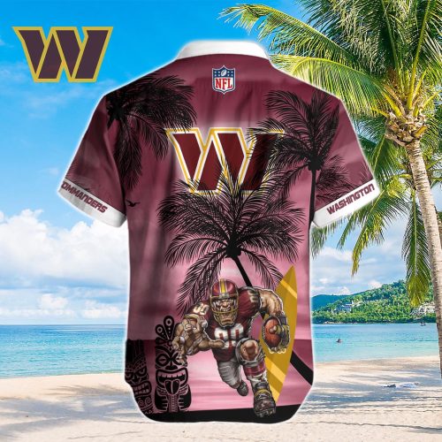 Washington Commanders NFL Printed Hawaiian Shirt Custom Gift