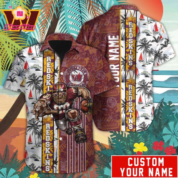 Washington Commanders NFLHawaiian shirt Custom Gift
