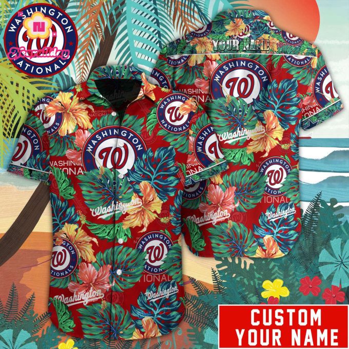 Washington Nationals MLB Custom Hawaiian Shirt – Officially Licensed M-38778