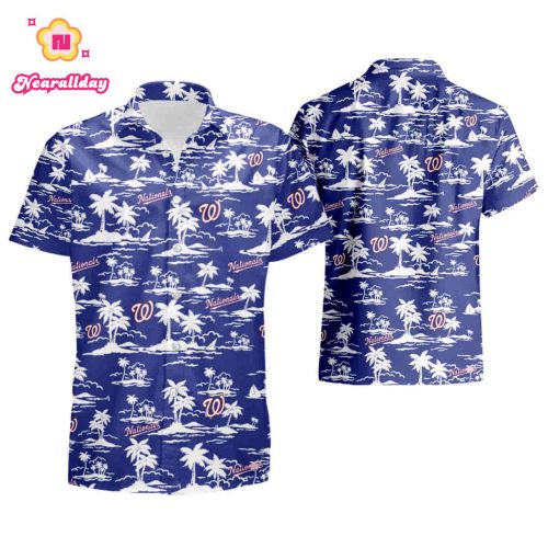 Vintage Washington Nationals MLB Hawaiian Shirt – Perfect Gift for Sports Fans!
