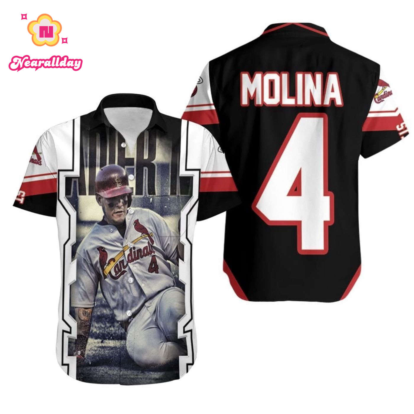Yadier Molina St Louis Cardinals Legend Hawaiian Shirt – Strive For Winning Style Yadier Molina St Louis Cardinals Legend Hawaiian Shirt – Strive For Winning Style